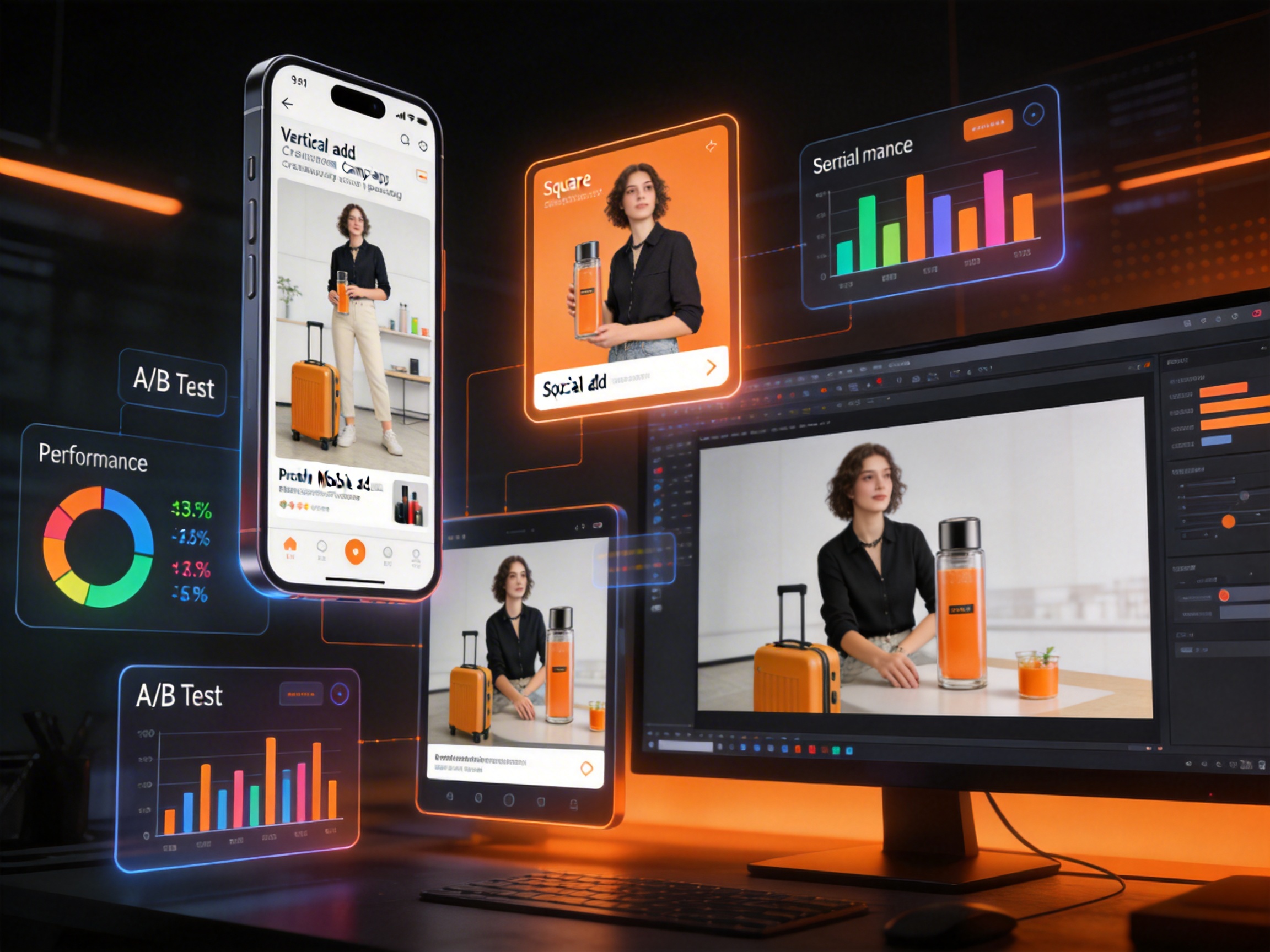 告别等素材!AI批量出广告,10倍速测试跑赢同行